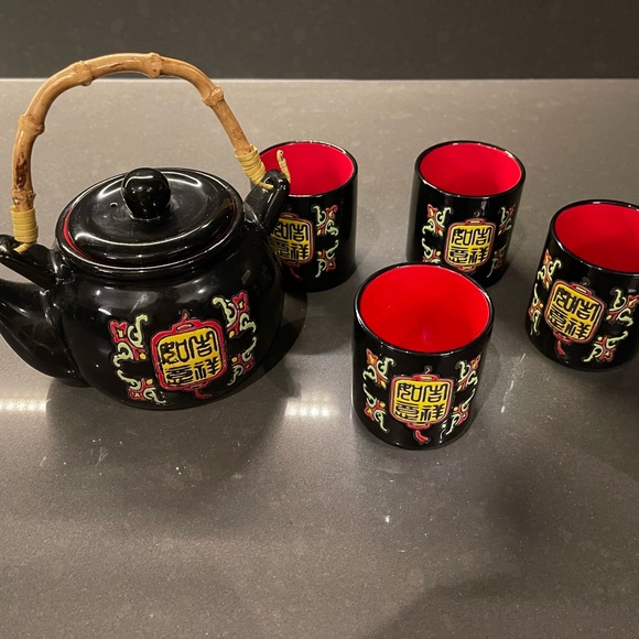 Vintage asian tea pot set - Picture 10 of 10